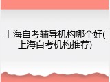 上海自考辅导机构哪个好(上海自考机构推荐)