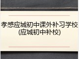 孝感应城初中课外补习学校(应城初中补校)