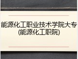 能源化工职业技术学院大专(能源化工职院)