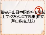 雅安芦山县中职数控专业技工学校怎么样在哪里(雅安芦山数控技校)