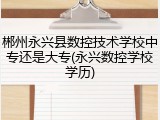 郴州永兴县数控技术学校中专还是大专(永兴数控学校学历)
