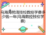 乌海海勃湾技校数控学费多少钱一年(乌海数控技校学费)