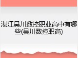 湛江吴川数控职业高中有哪些(吴川数控职高)
