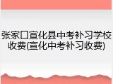 张家口宣化县中考补习学校收费(宣化中考补习收费)