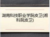 湖南科技职业学院皮卫(湘科院皮卫)