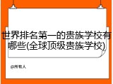 世界排名第一的贵族学校有哪些(全球顶级贵族学校)