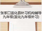 张家口宣化县补习机构辅导九年级(宣化九年级补习)