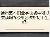 徐州艺术职业学校初中可以去读吗?(徐州艺校招初中生吗)