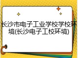 长沙市电子工业学校学校环境(长沙电子工校环境)