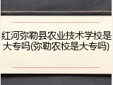 红河弥勒县农业技术学校是大专吗(弥勒农校是大专吗)