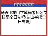 马鞍山花山学成高考补习学校是全日制吗(花山学成全日制吗)