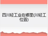 四川轻工业在哪里(川轻工位置)