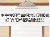 南宁宾阳县单招培训班哪家好(宾阳单招培训优选)