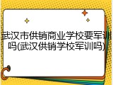 武汉市供销商业学校要军训吗(武汉供销学校军训吗)