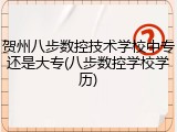 贺州八步数控技术学校中专还是大专(八步数控学校学历)