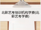北影艺考培训机构学费(北影艺考学费)