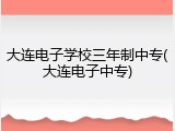 大连电子学校三年制中专(大连电子中专)