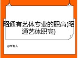 昭通有艺体专业的职高(昭通艺体职高)