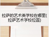 拉萨的艺术类学校在哪里(拉萨艺术学校位置)