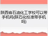 陕西省石油化工学校可以带手机吗(陕石化校准带手机吗)