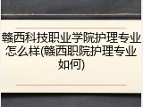 赣西科技职业学院护理专业怎么样(赣西职院护理专业如何)