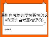 深圳自考培训学校职校怎么样(深圳自考职校评价)