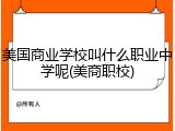 美国商业学校叫什么职业中学呢(美商职校)
