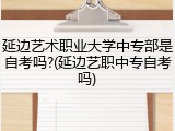 延边艺术职业大学中专部是自考吗?(延边艺职中专自考吗)