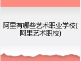 阿里有哪些艺术职业学校(阿里艺术职校)