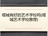 塔城有好的艺术学校吗(塔城艺术学校推荐)