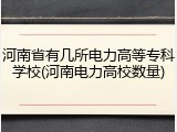 河南省有几所电力高等专科学校(河南电力高校数量)