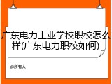 广东电力工业学校职校怎么样(广东电力职校如何)