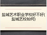 盐城艺术职业学校好不好(盐城艺校如何)
