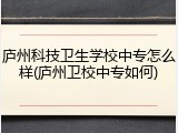 庐州科技卫生学校中专怎么样(庐州卫校中专如何)