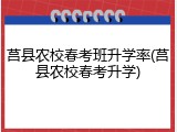 莒县农校春考班升学率(莒县农校春考升学)