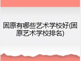 固原有哪些艺术学校好(固原艺术学校排名)