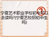 宁夏艺术职业学校初中可以去读吗?(宁夏艺校招初中生吗)