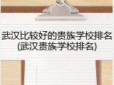 武汉比较好的贵族学校排名(武汉贵族学校排名)