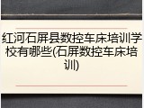 红河石屏县数控车床培训学校有哪些(石屏数控车床培训)