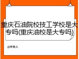 重庆石油院校技工学校是大专吗(重庆油校是大专吗)