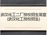 武汉化工二厂技校招生简章(武汉化工技校招生)