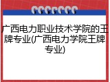 广西电力职业技术学院的王牌专业(广西电力学院王牌专业)