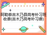 阿勒泰吉木乃县高考补习班收费(吉木乃高考补习费)