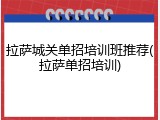 拉萨城关单招培训班推荐(拉萨单招培训)
