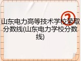 山东电力高等技术学校录取分数线(山东电力学校分数线)