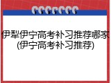 伊犁伊宁高考补习推荐哪家(伊宁高考补习推荐)