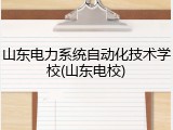 山东电力系统自动化技术学校(山东电校)