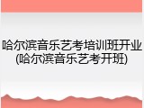 哈尔滨音乐艺考培训班开业(哈尔滨音乐艺考开班)