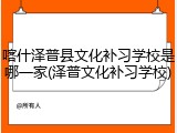 喀什泽普县文化补习学校是哪一家(泽普文化补习学校)