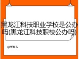 黑龙江科技职业学校是公办吗(黑龙江科技职校公办吗)